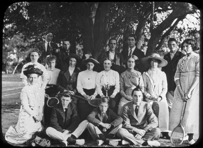 Tennis Group Portrait by Unbekannt