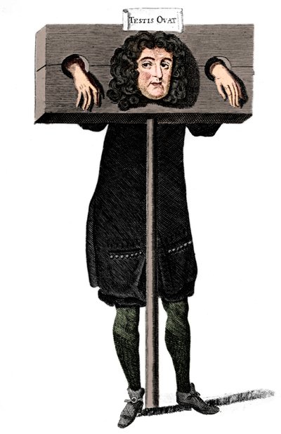 Testis Ovat, Titus Oates in the Pillory, 17th Century by Unbekannt
