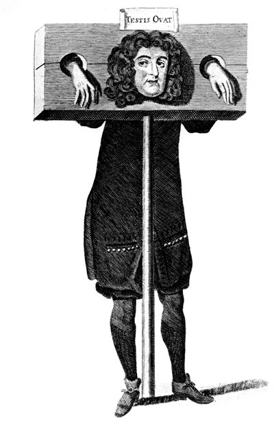 Testis Ovat, Titus Oates in the pillory by Unbekannt