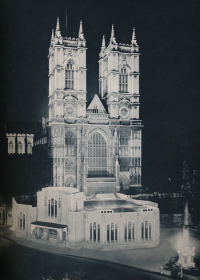 The Abbey Church of St. Peter, Westminster, Showing the Temporary Annexe by Unbekannt