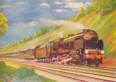 The Ace Atlantic Coast Express, S.R., in Weybridge Cutting by Unbekannt