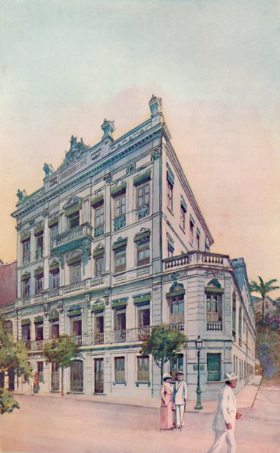 The Administrative Offices of the Leopoldina Railway, facing Rio Bay by Unbekannt