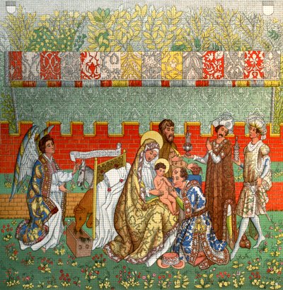 The Adoration of the Magi, the tapestry of Berne by Unbekannt