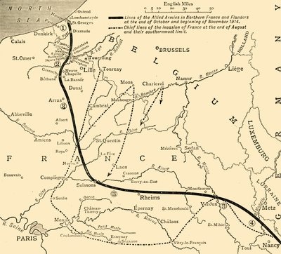 The Allied Armies in France and Flanders, First World War by Unbekannt