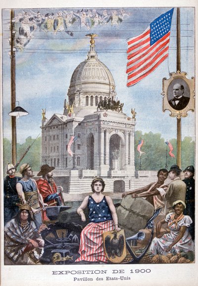 The American pavilion at the Universal Exhibition of 1900, Paris, 1900 by Unbekannt