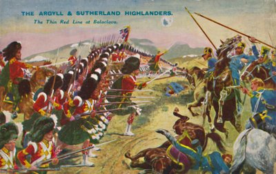The Argyll & Sutherland Highlanders. The Thin Red Line at Balaclava, 1854, 1939 by Unbekannt