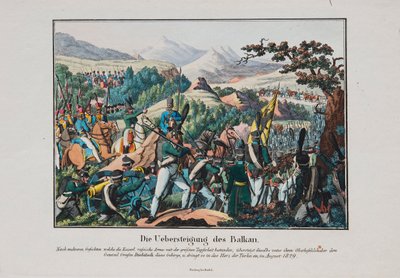 The Army of Graf Ivan Ivanovich Diebitsch Crossing the Balkans, c. 1830 by Unbekannt