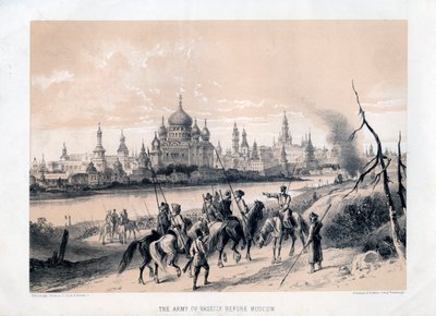 The Army of Vassily Before Moscow, 19th century by Unbekannt