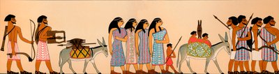 The Arrival of a Tribe of Semitic Nomads in Egypt, 1895 BC, 1903 by Unbekannt