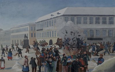 The Assassination of Alexander II on 13 March 1881 by Unbekannt