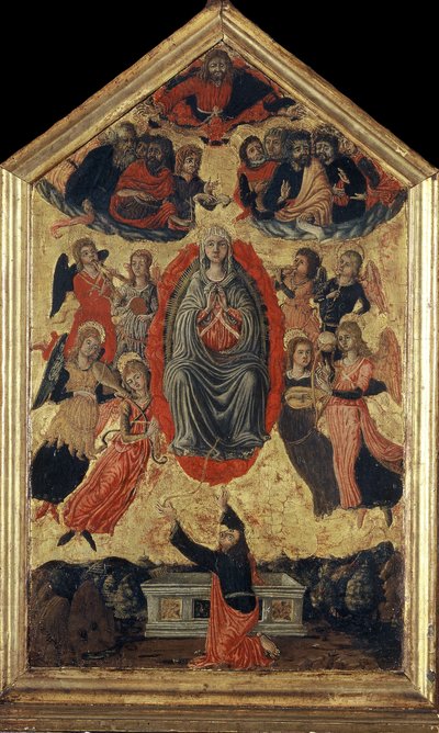 The Assumption of the Blessed Virgin Mary and The Girdle of Thomas by Unbekannt
