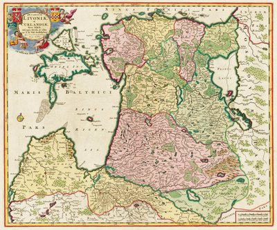 The Baltic Sea From: Ducatuum Livoniae et Curlandiae Nova Tabula by Unbekannt