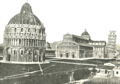 The Baptistery, Cathedral and Leaning Tower, Pisa, Italy by Unbekannt