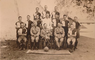 The Battalion Football Team of the First Battalion, The Queens Own Royal West Kent Regiment, Poona by Unbekannt