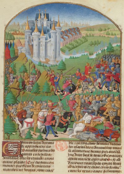 The Battle of Auray on 29 September 1364 by Unbekannt