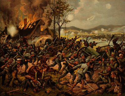 The Battle of Krasnik Started on August 23, 1914 by Unbekannt