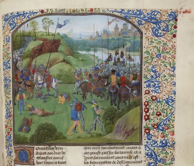 The Battle of Radcot Bridge on 19 December 1387 by Unbekannt