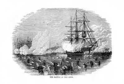 The Battle of the Kegs, 6 January 1778, 1872 by Unbekannt