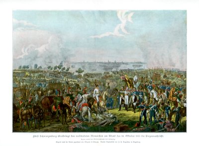 The Battle of the Nations at Leipzig, Germany, 18 October 1813 by Unbekannt