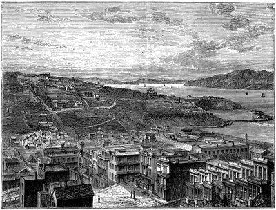 The Bay of San Francisco, America by Unbekannt