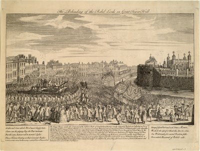 The Beheading of the Jacobite Rebels at Tower Hill, 1746 by Unbekannt