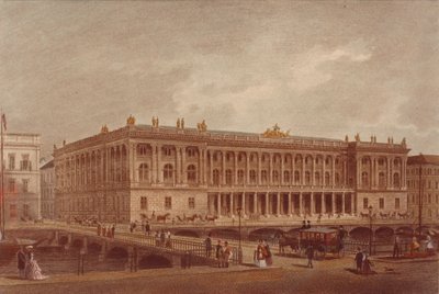 The Berlin Stock Exchange at the Burgstrasse by Unbekannt