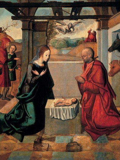 The Birth of Christ and the Annunciation to the Shepherds by Unbekannt