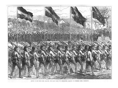 The Black Watch 42nd Highlanders Marching to Governors Green, Portsmouth by Unbekannt