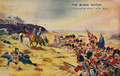 The Black Watch. Forward the 42nd! at the Alma by Unbekannt