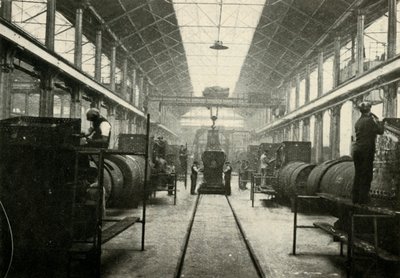 The Boiler Shop, Locomotive Works, Swindon by Unbekannt