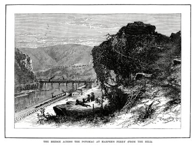 The Bridge across the Potomac at Harpers Ferry, West Virginia, USA by Unbekannt