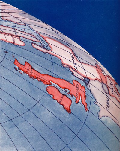 The British Isles and Northern Europe at 6pm on midsummer