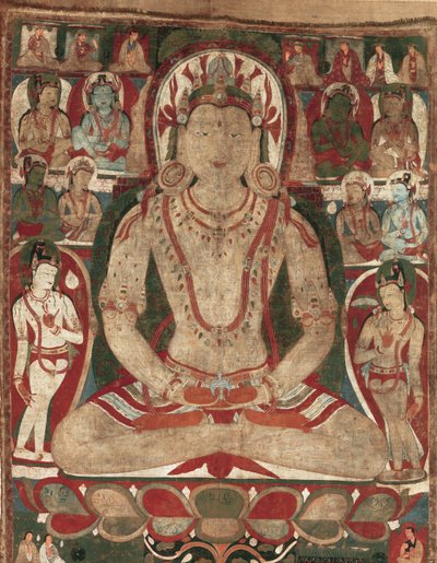 The Buddha Amitayus Attended by Bodhisattvas by Unbekannt