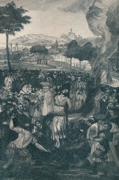 The Burning of John Huss by the Council of Constance, July 6, 1415 by Unbekannt