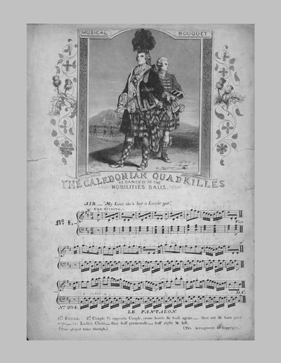 The Caledonian Quadrilles, sheet music by Unbekannt
