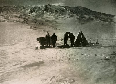 The Camp 7000 Feet Up Mount Erebus by Unbekannt