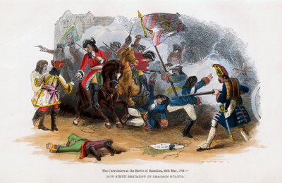 The Carabiniers at the Battle of Ramillies, 23rd May 1706 by Unbekannt