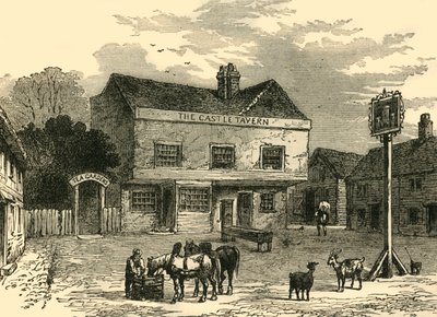 The Castle Tavern, Kentish Town Road, in 1800 by Unbekannt