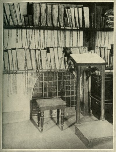 The Chained Library of the Minister Church at Wimborne, in Dorset by Unbekannt