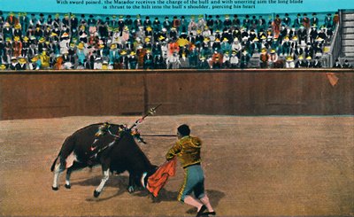The Challenge of the Matador, Plaza De Toros by Unbekannt
