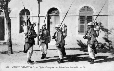 The Changing of the Guard, The French Foreign Legion, c1910 by Unbekannt