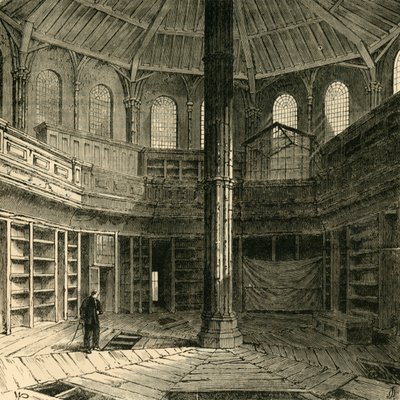 The Chapter House Previous to its Restoration, 1881 by Unbekannt