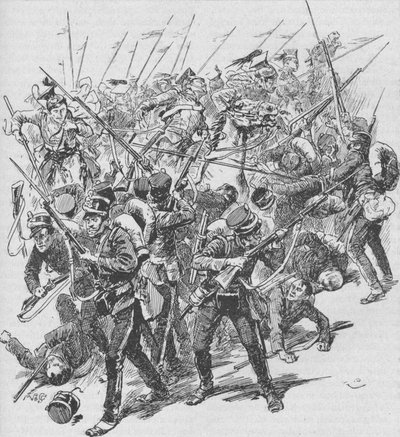 The Charge of the Austrian Lancers by Unbekannt
