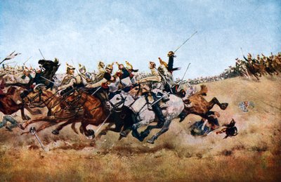 The Charge of the Cuirassiers at Rezonville, 1870 by Unbekannt