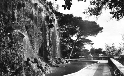 The Chateau Waterfall, Nice, South of France by Unbekannt