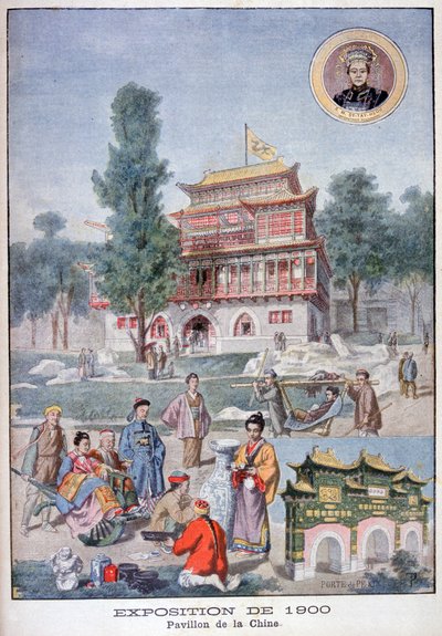 The Chinese Pavilion at the Universal Exhibition of 1900, Paris by Unbekannt