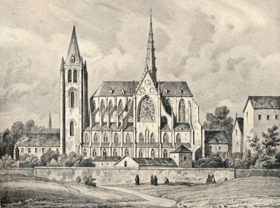 The Church and Part of the Abbey of St Victor by Unbekannt