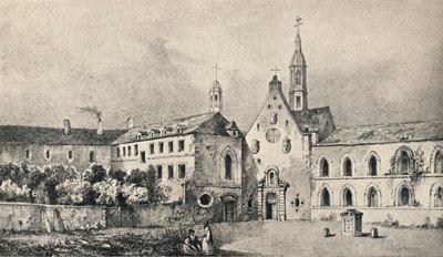 The Church and the Convent of the Petits Augustins by Unbekannt