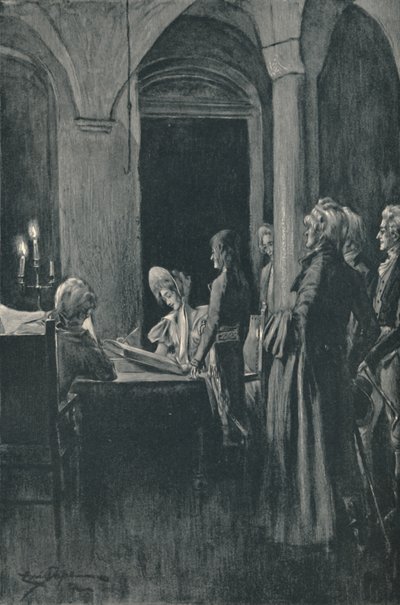 The Civil Marriage of Napoleon and Josephine, 9 March 1796, 1896 by Unbekannt