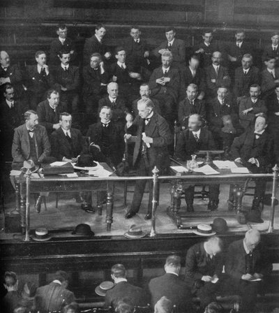The Coal Strike: Mr. Lloyd George Addressing the Miners